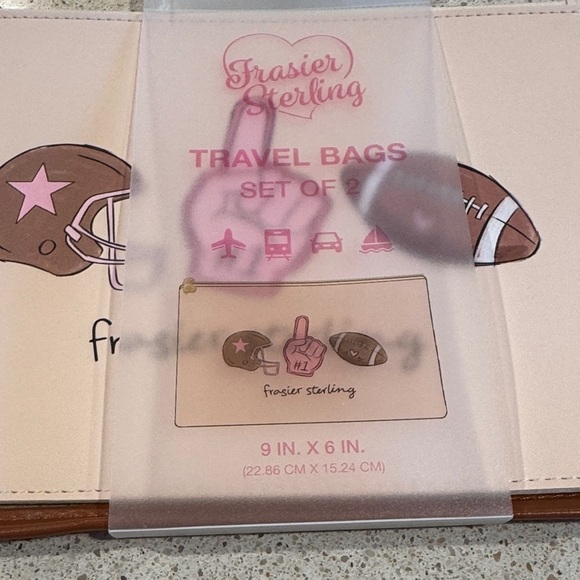 Frasier Sterling Set of 2 Football Travel Bags - Picture 2 of 6